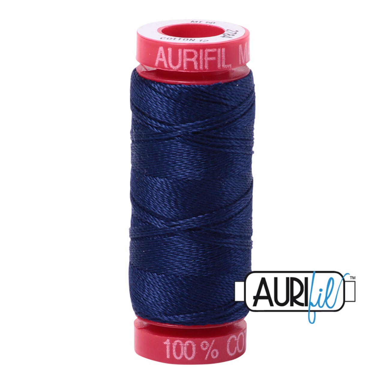 Dark Navy (2784) | 12wt Small Spool (50M / 54Y) | Aurifil Thread